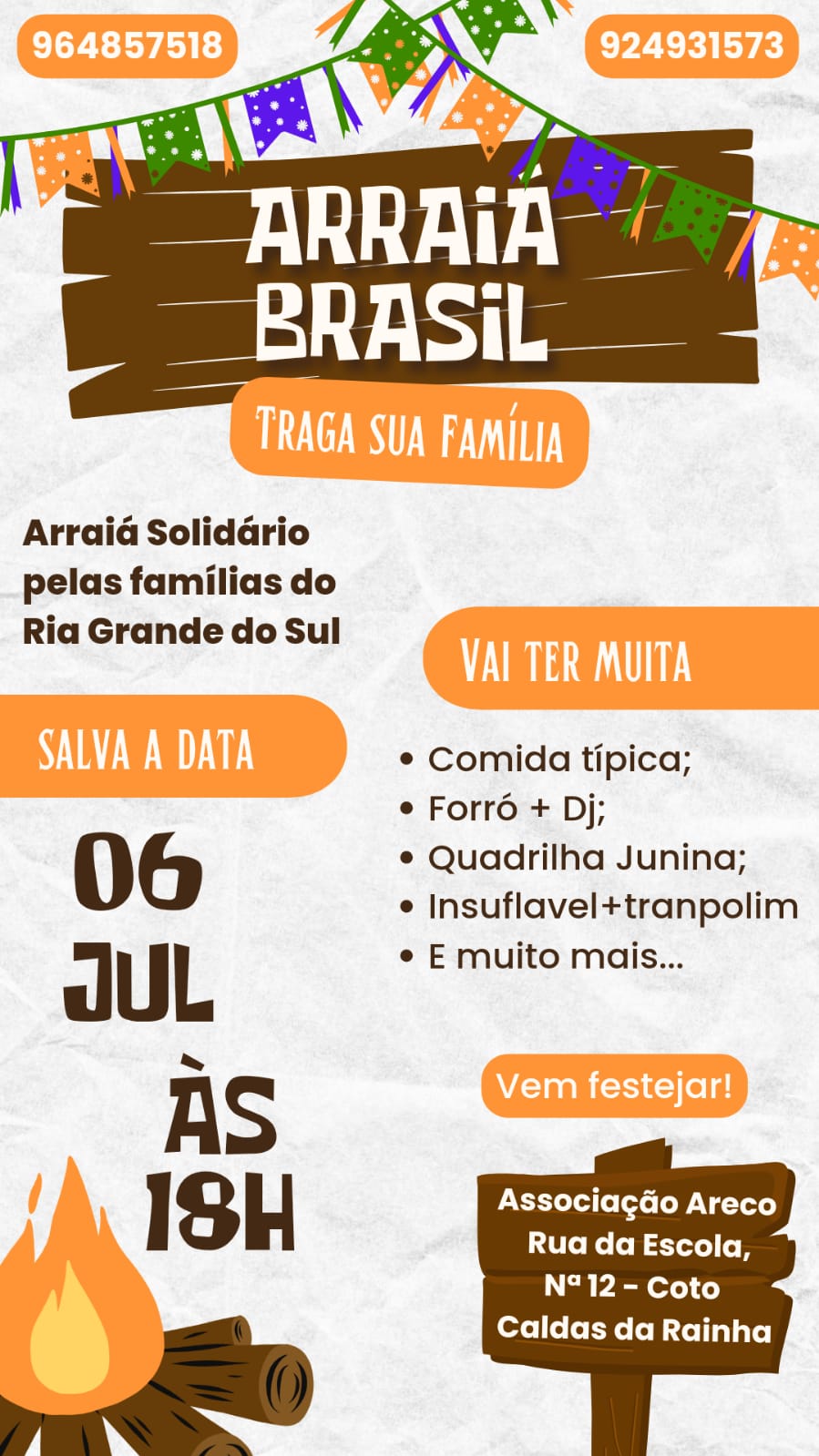 Evento solidário com o Brasil - Jornal das Caldas