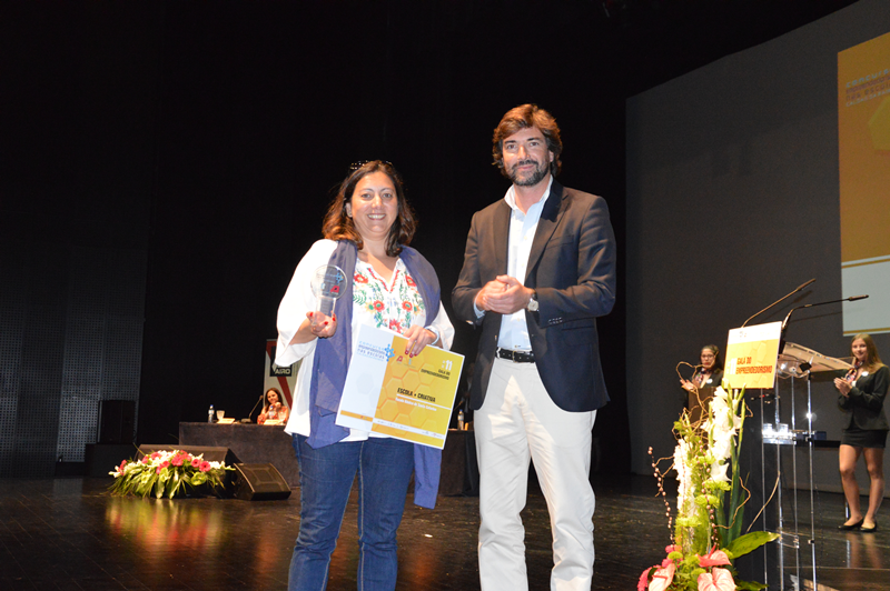 A Escola Básica de Santa Catarina ganhou o prémio da mais criativa