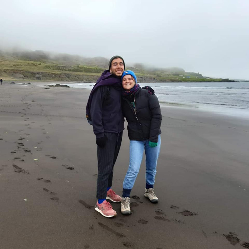 Maria Pereira e Hugo Lopes na Islândia, junho 2019