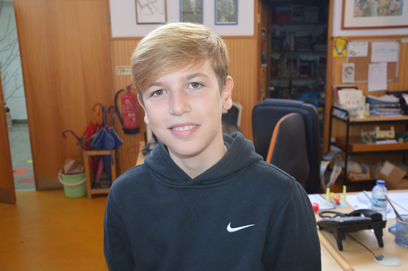 Giulio Barotto,12 anos, de Itália 