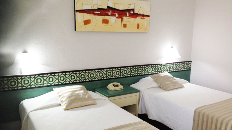 O Hotel Cristal Caldas tem 113 quartos (duplos, triplos e suites) 