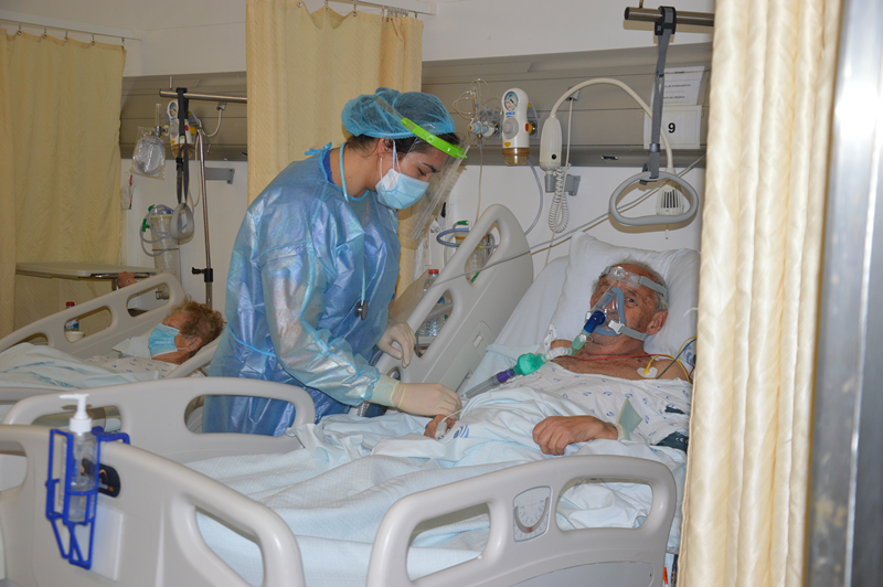 O hospital das Caldas tem 58 doentes Covid internados