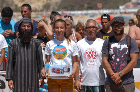 A grande vencedora na Nazaré foi a caldense Joana Gomes/foto Carlos Barroso