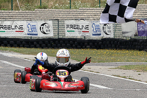 Miguel Couteiro (15) venceu a categoria Iniciação e Mateus Cabrelli garantiu a segunda posição  